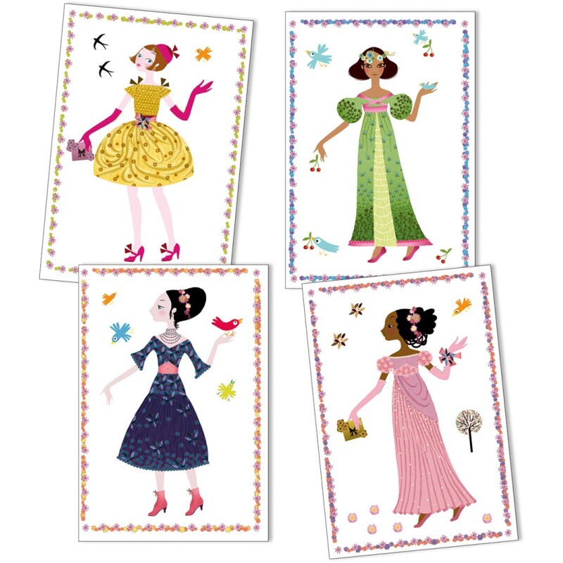 PEGATINAS VESTIDOS 4TEMPORADAS