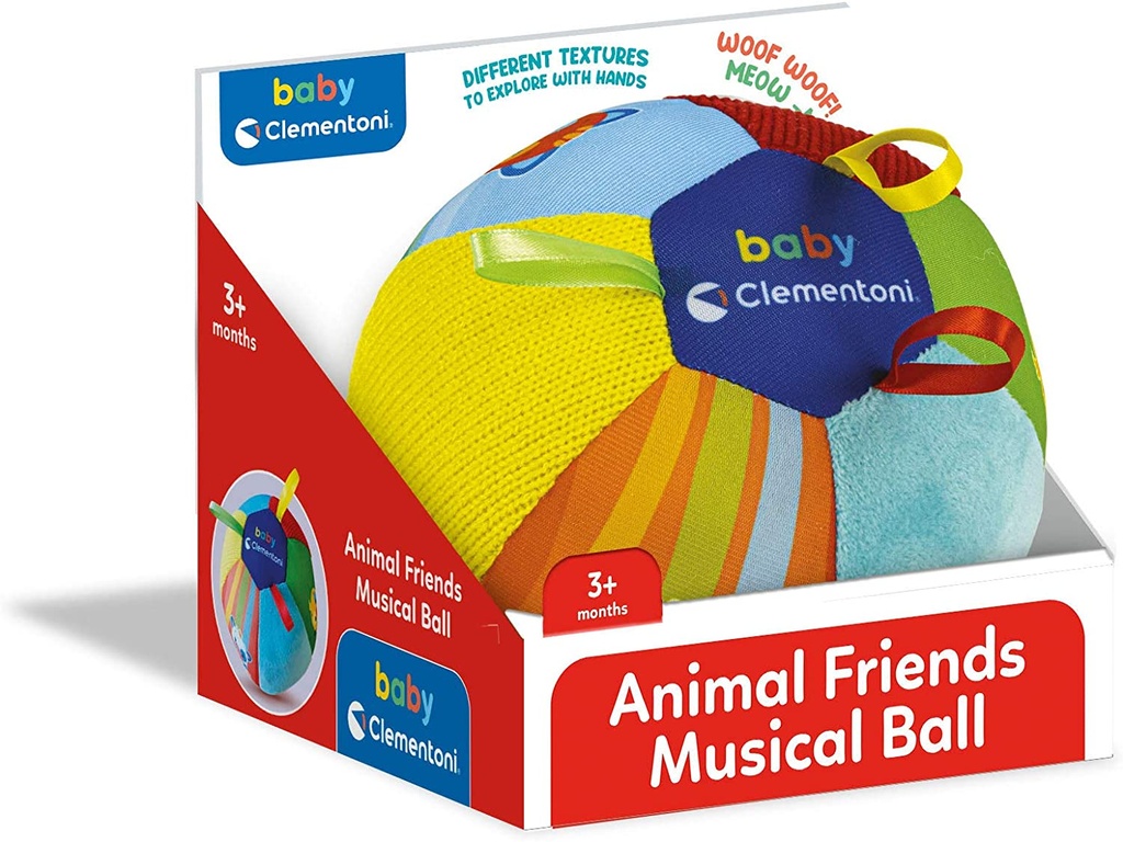 PELOTA MUSICAL ELECTR. ANIMALES