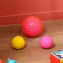 PELOTA SENSORIAL ROSA/AMARILLO