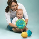 PELOTA SENSORIAL TURQ./AMAR.