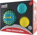 PELOTA SENSORIAL TURQ./AMAR.