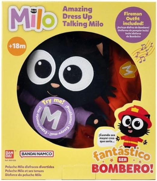 PELUCHE MUSICAL MILO DISF.DIV.
