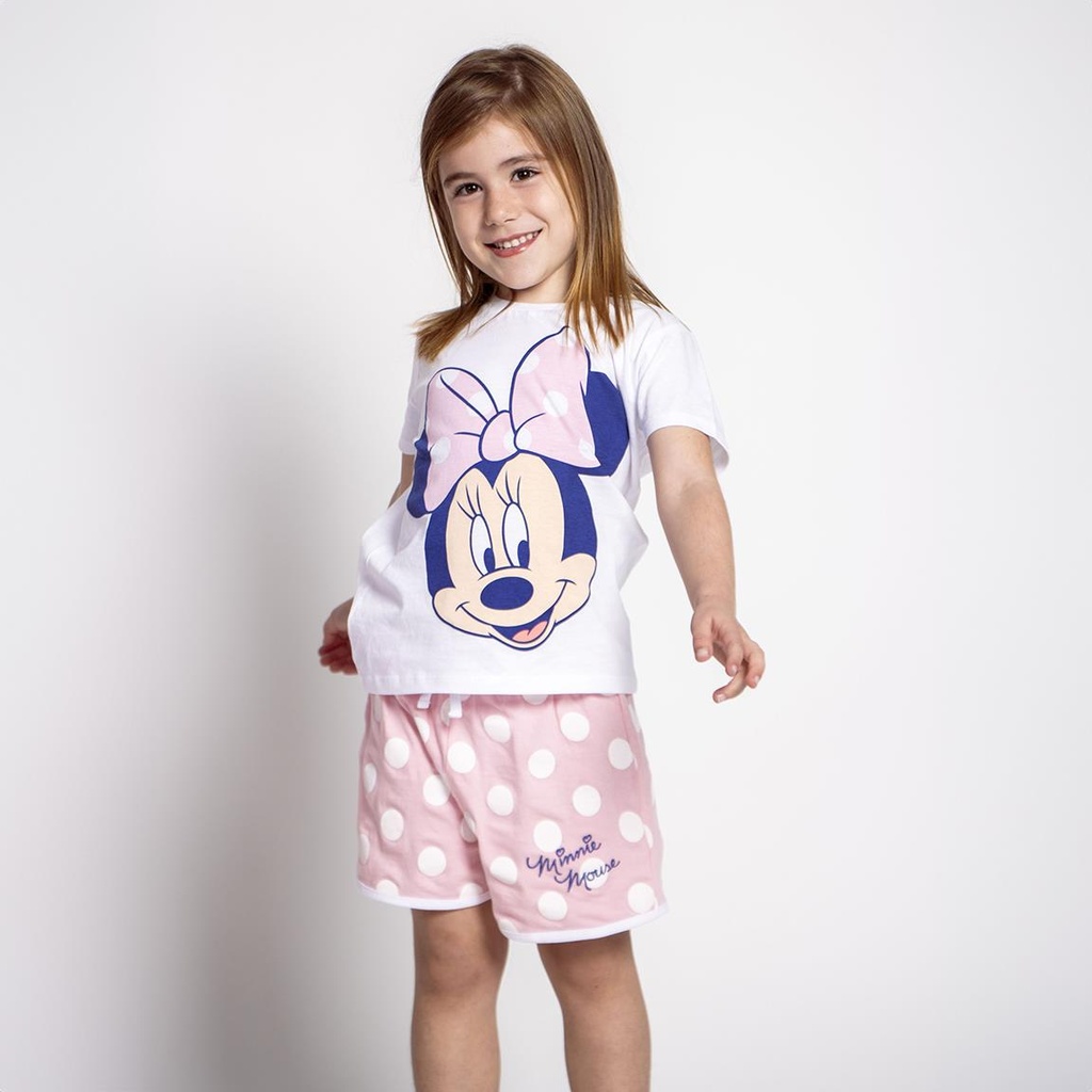 PIJAMA M/C.MINNIE ROSA T.3