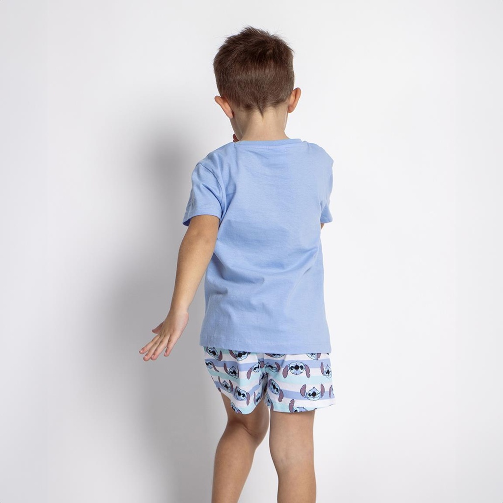 PIJAMA M/C.STITCH AZUL T.5