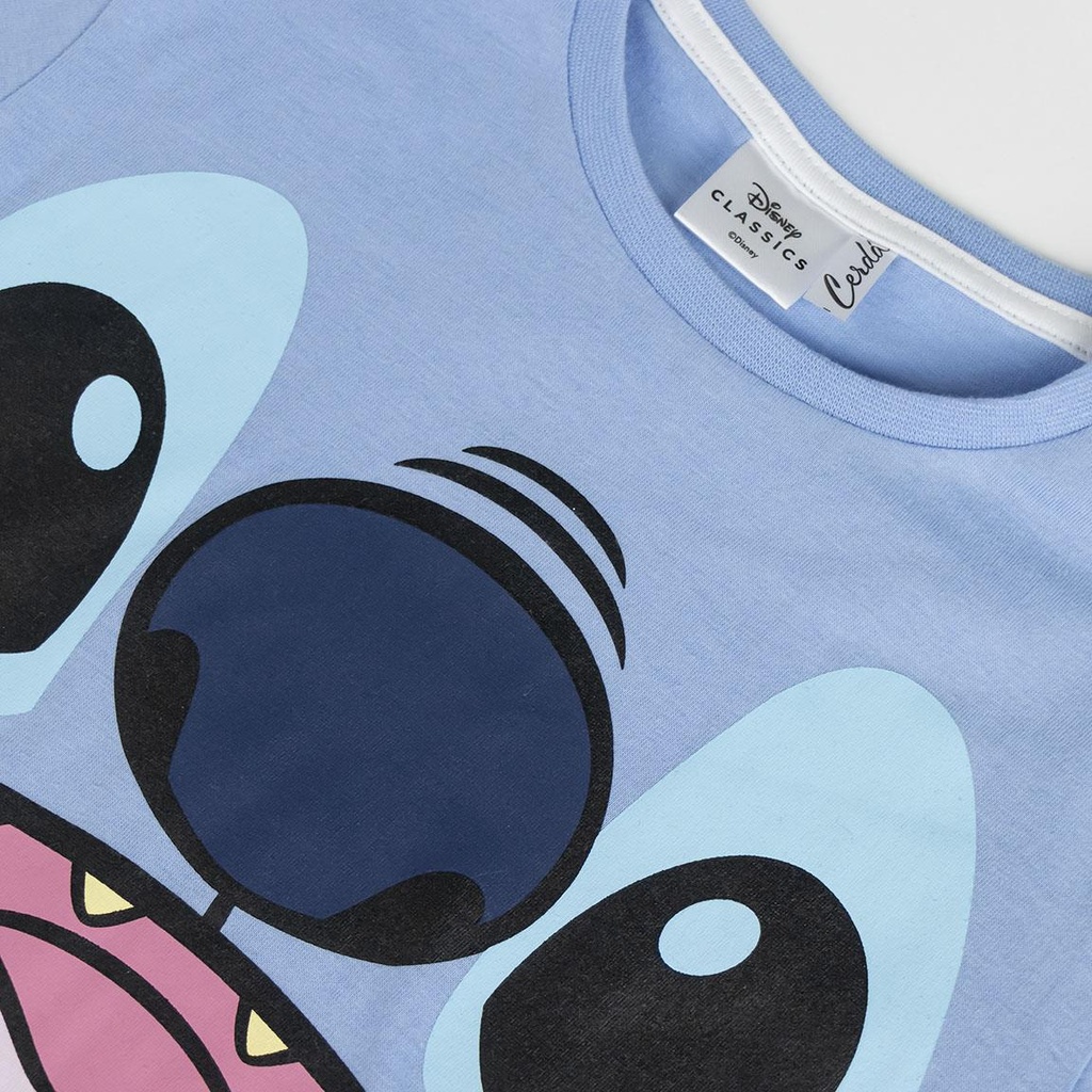 PIJAMA M/C.STITCH AZUL T.6