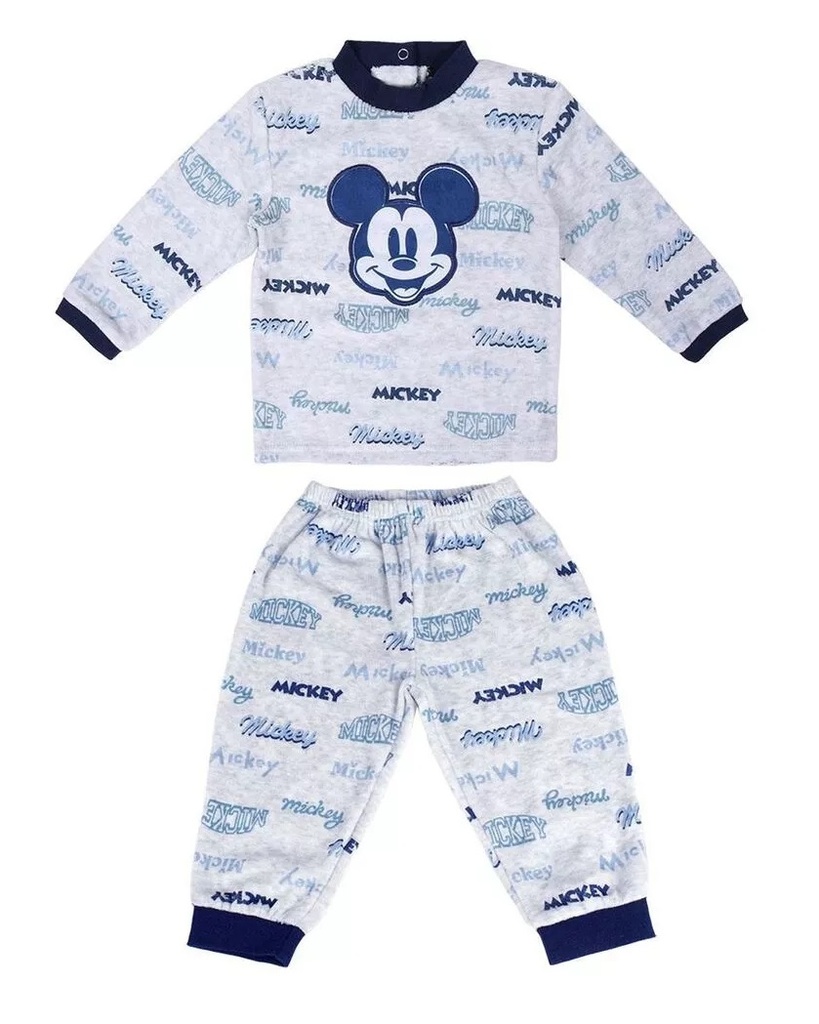 PIJAMA MICKEY GRIS T.18 M.