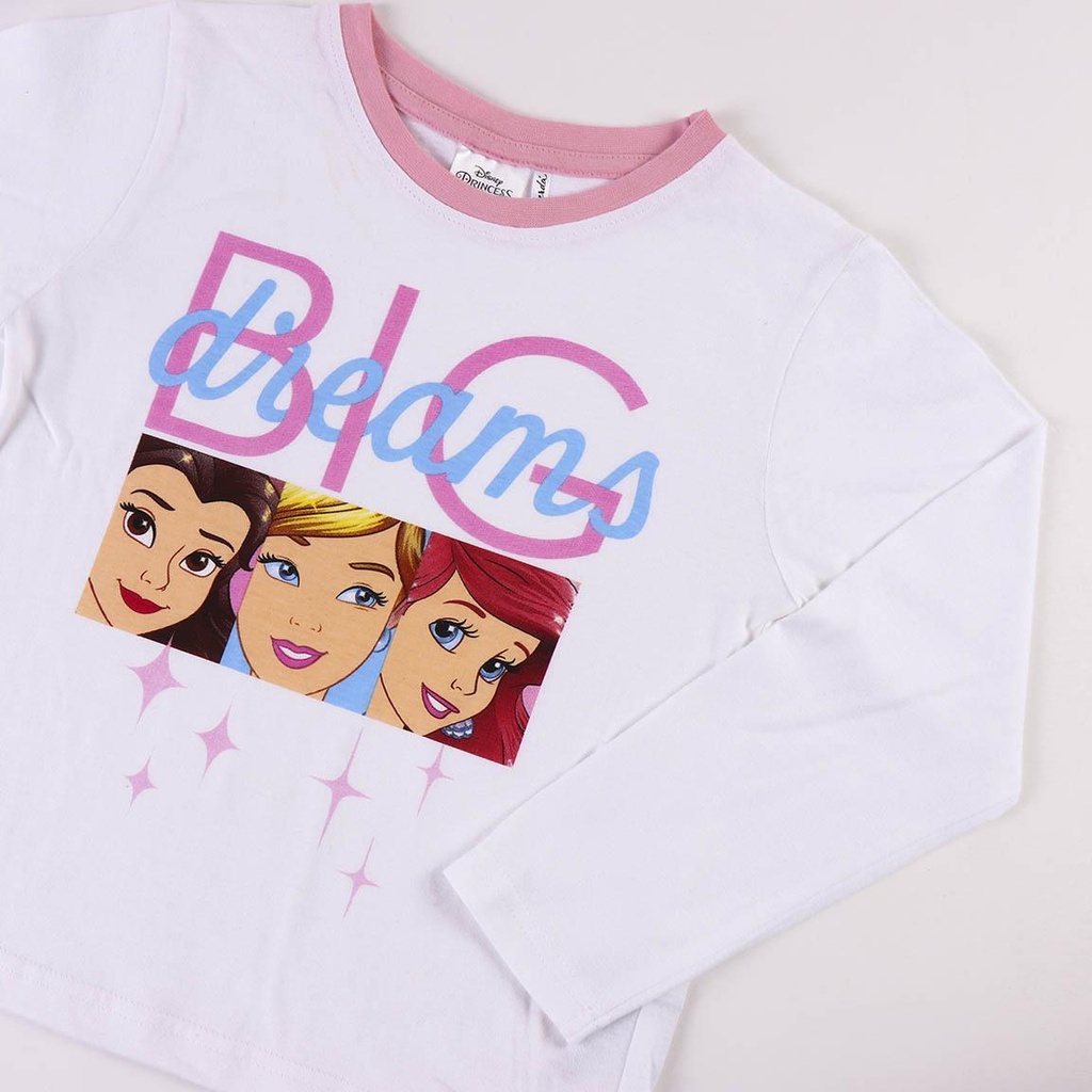 PIJAMA PRINCESAS BLANCO T.5