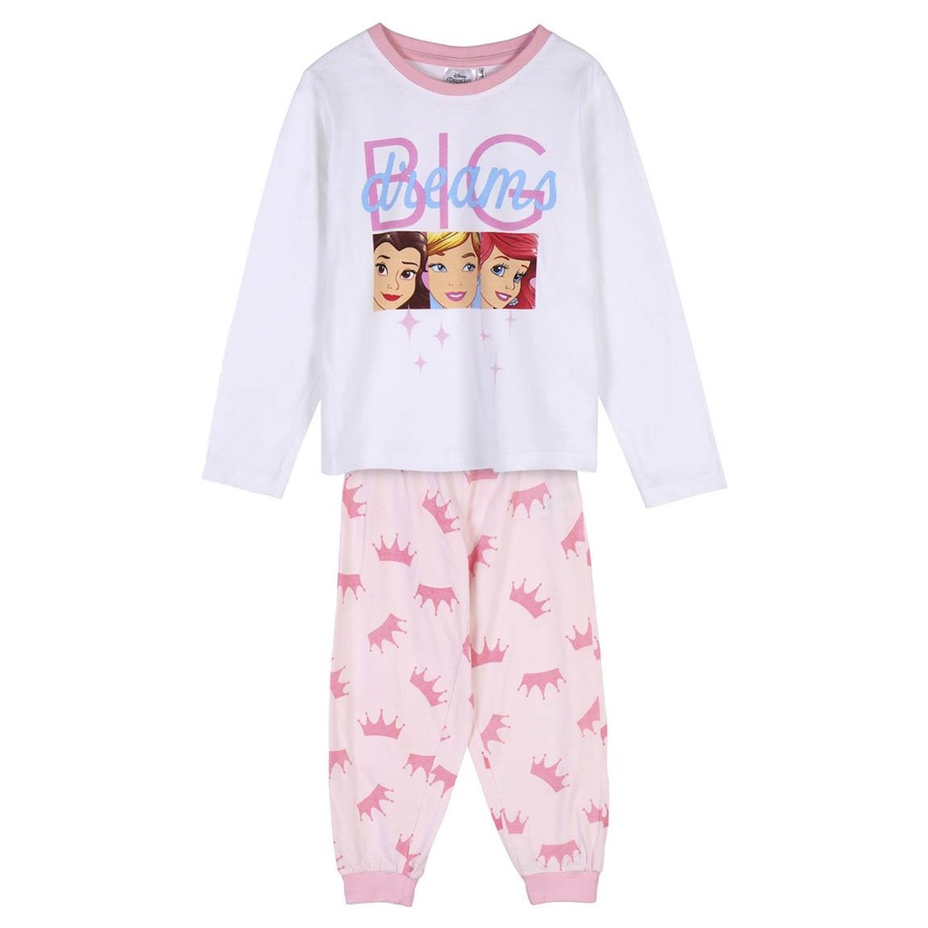 PIJAMA PRINCESAS BLANCO T.5