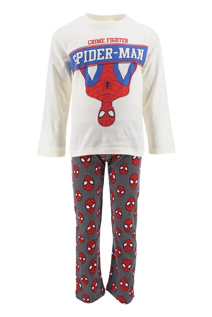 PIJAMA SPIDERMAN BLANCO T.4