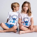 PIJAMA STITCH CORTO T.3 AZUL