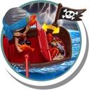 PIN Y PON ACTION BOTE PIRATA