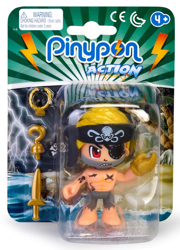 PIN Y PON ACTION FIGURA PIRATA