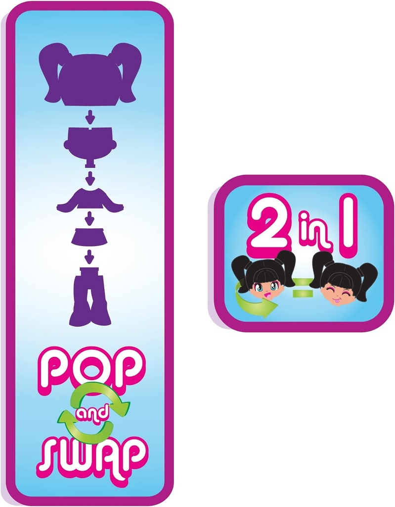 PIN Y PON MINI CASITAS ARCO IRIS
