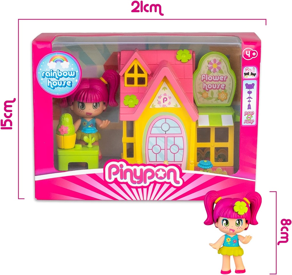 PIN Y PON MINI CASITAS FLORES