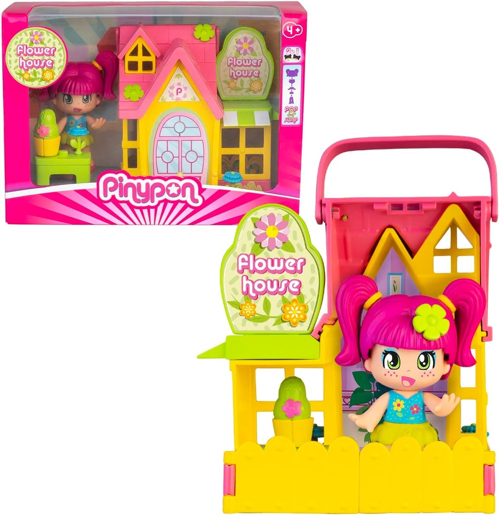 PIN Y PON MINI CASITAS FLORES