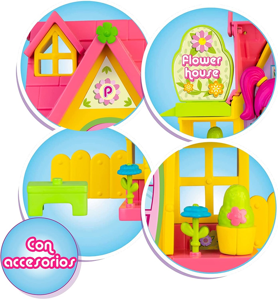 PIN Y PON MINI CASITAS FLORES