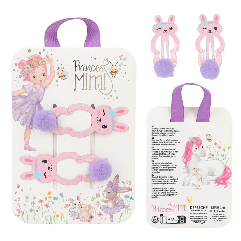 PINZA PELO POMPON PRINCESS MIMI