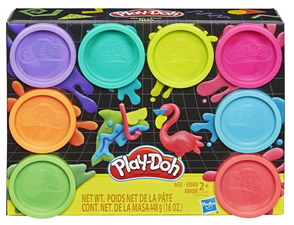 PLAY-DOH 8 BOTES NEON