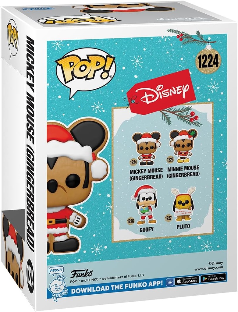 POP SANTA MICKEY(GINGERBREAD)