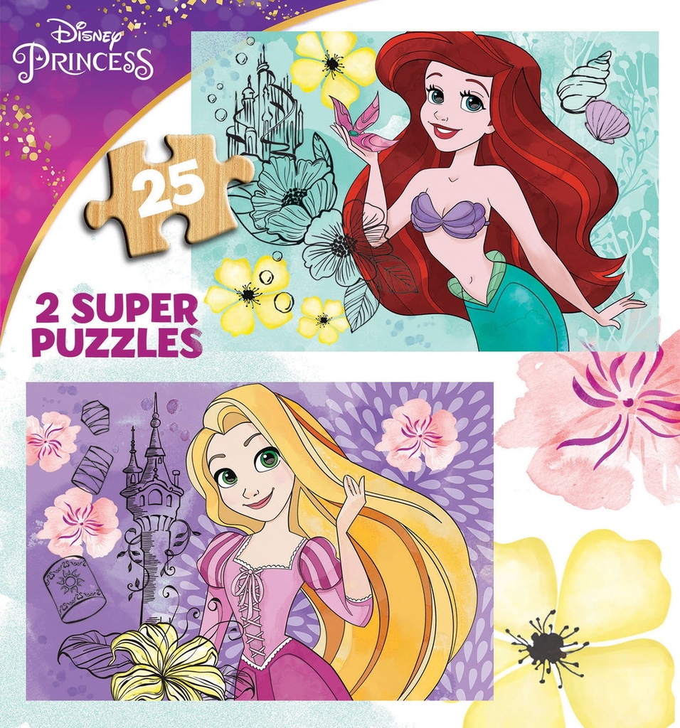 PUZ.2x25 DISNEY PRINCESS