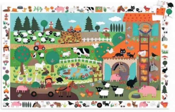 PUZZLE OBSERVACION LA GRANJA