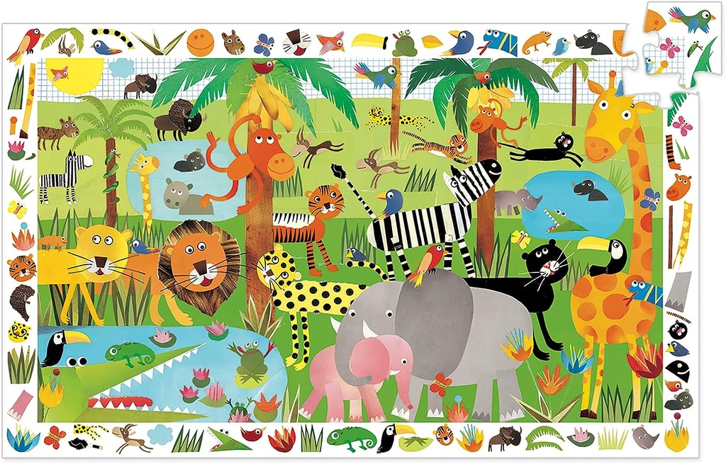 PUZZLE OBSERVACION LA JUNGLA