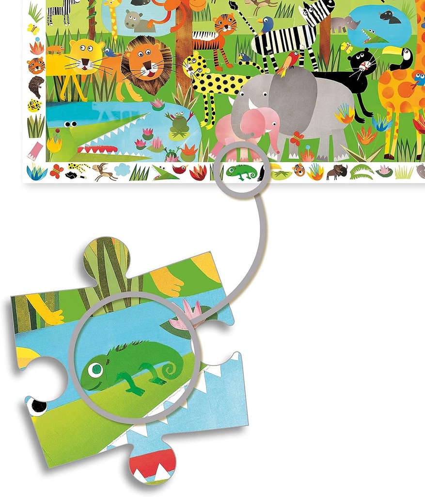 PUZZLE OBSERVACION LA JUNGLA