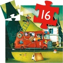 PUZZLE SILUETA CAMION BOMBEROS