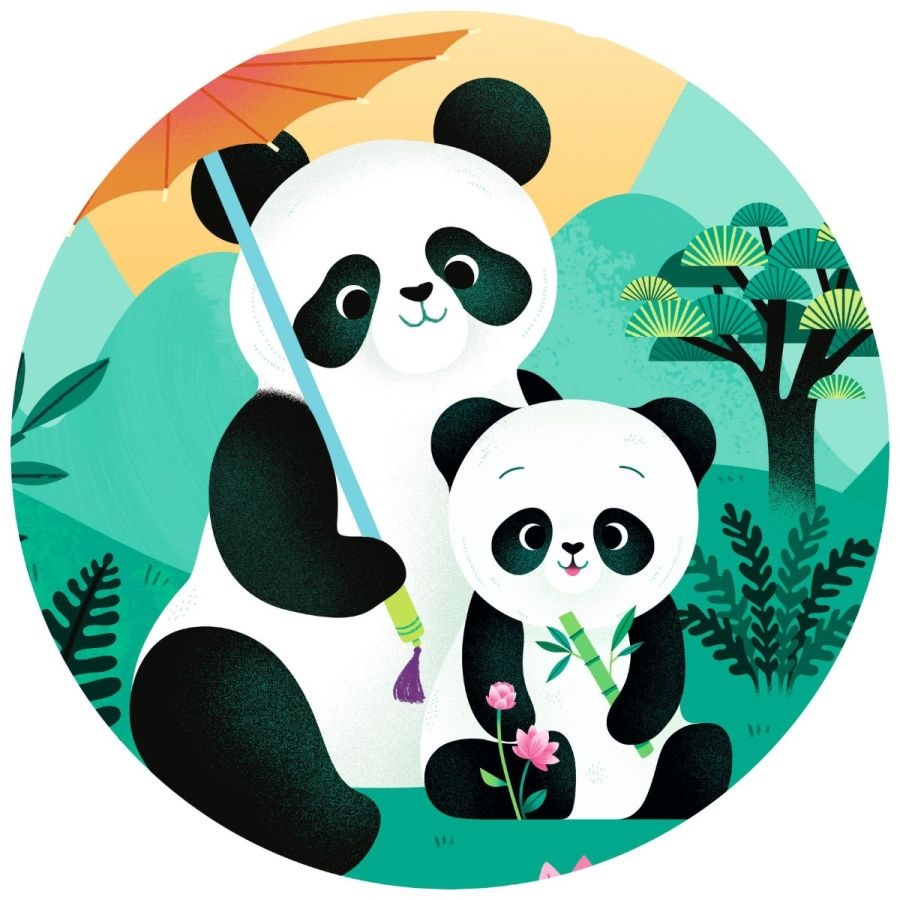 PUZZLE SILUETA LEO EL PANDA