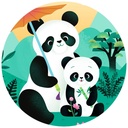 PUZZLE SILUETA LEO EL PANDA