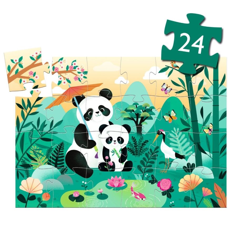 PUZZLE SILUETA LEO EL PANDA