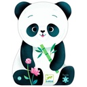 PUZZLE SILUETA LEO EL PANDA