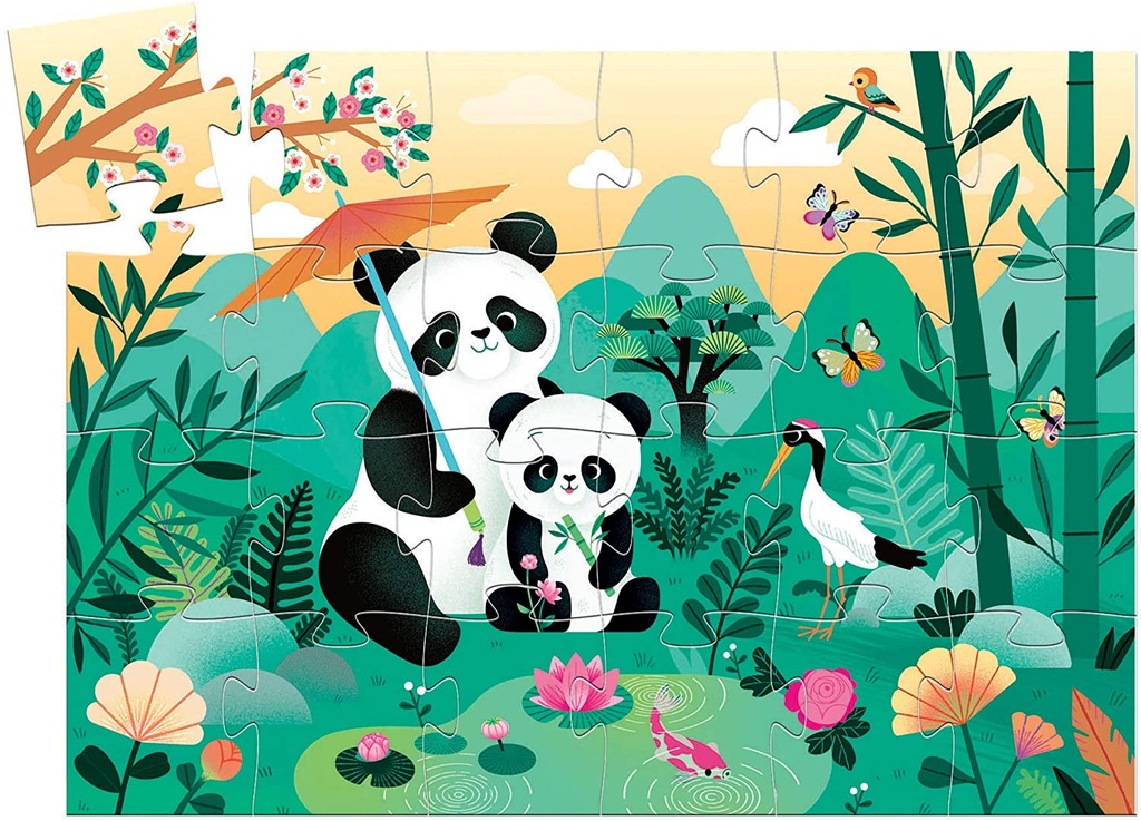PUZZLE SILUETA LEO EL PANDA