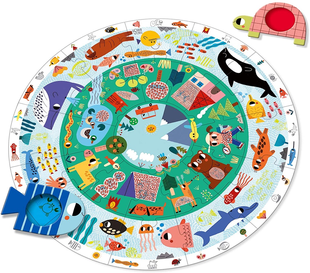 PUZZLE XXL DESCUBRE ANIMALES