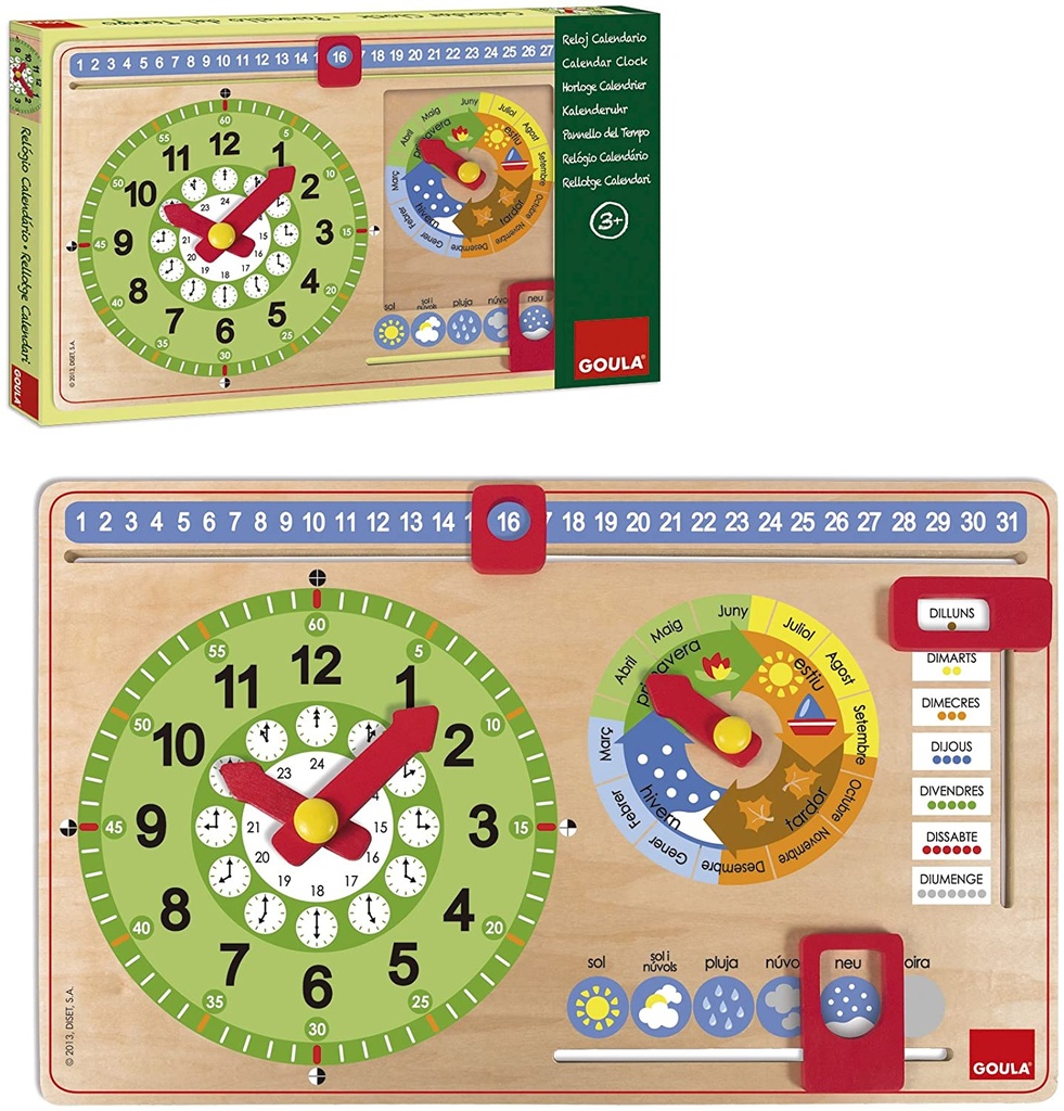 RELLOTGE CALENDARI CATALA