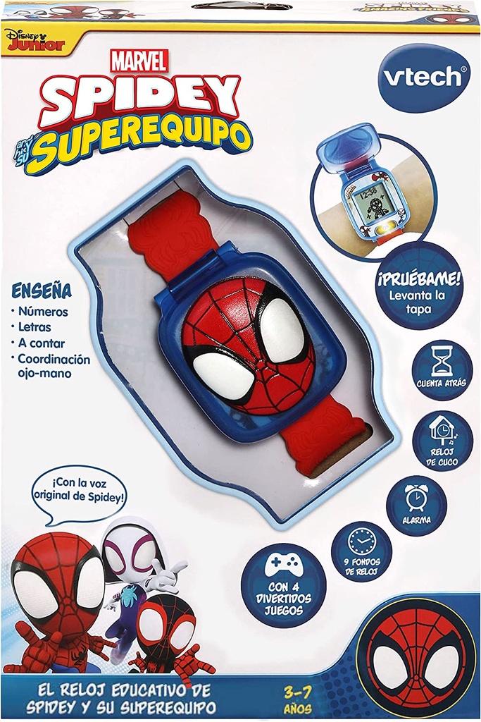 RELOJ EDUCATIVO SPIDEY