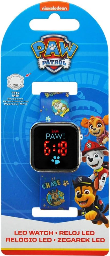 RELOJ LED PAW PATROL