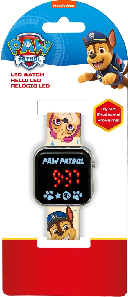 RELOJ LED PAW PATROL
