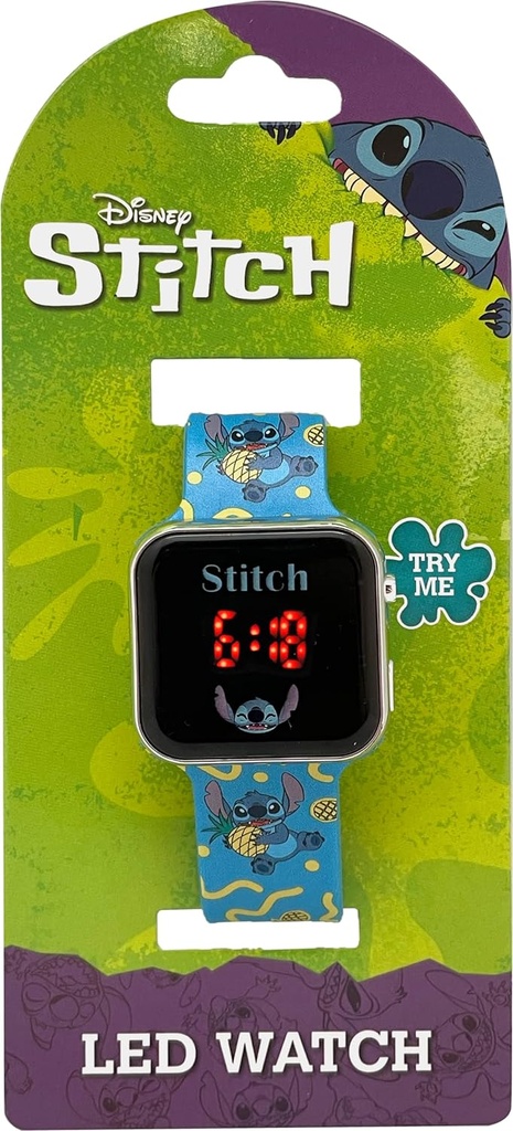 RELOJ LED STITCH