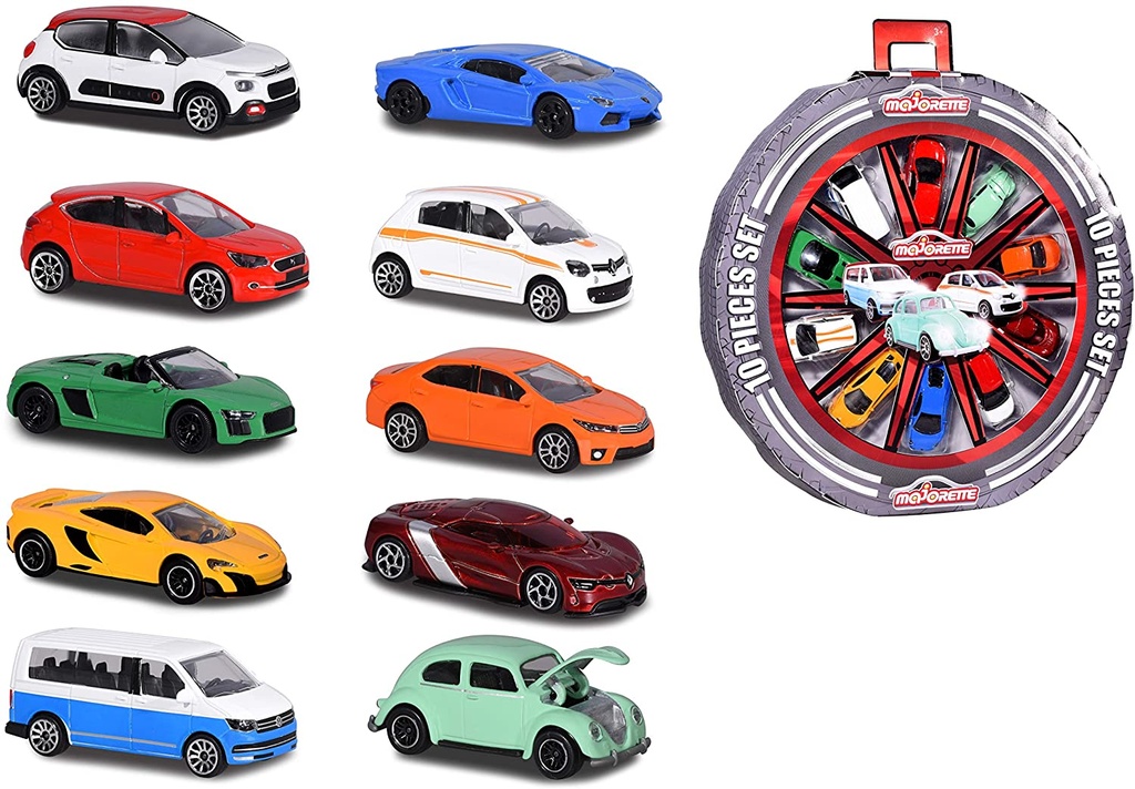 RUEDA 10 COCHES MAJORETTE