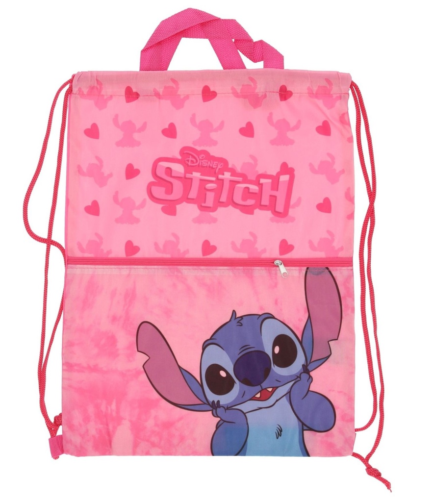 SACO STITCH ROSA 45 CM.