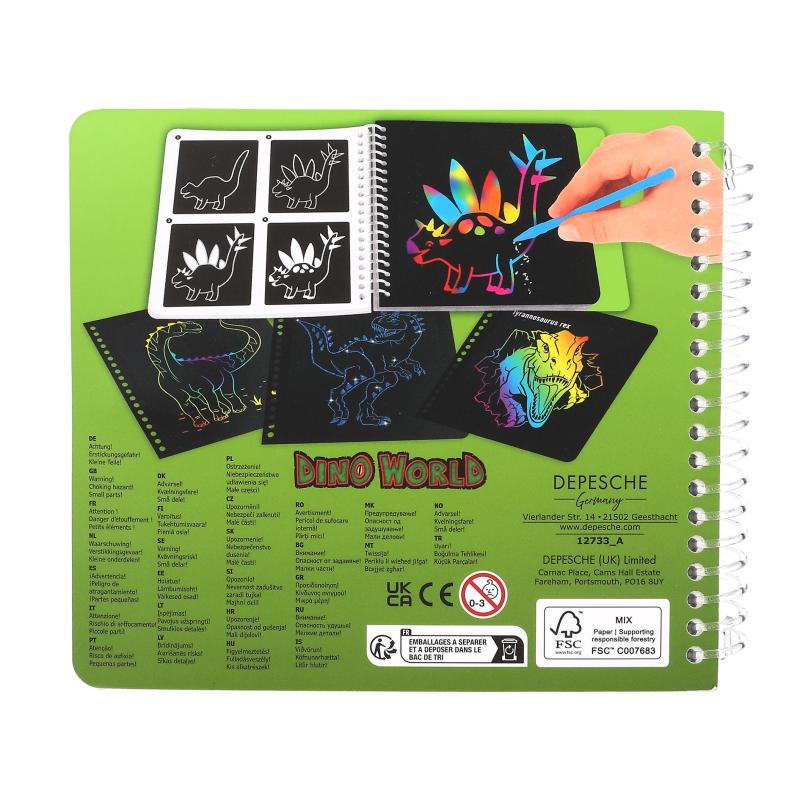 SCRATCH BOOK MINI MAGIC DINO WORLD