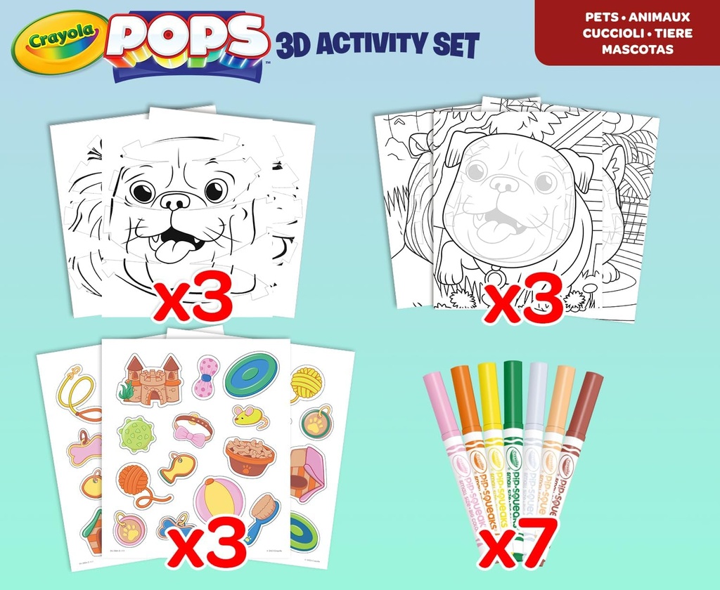 SET ACTIVIDADES POPS MASCOTAS