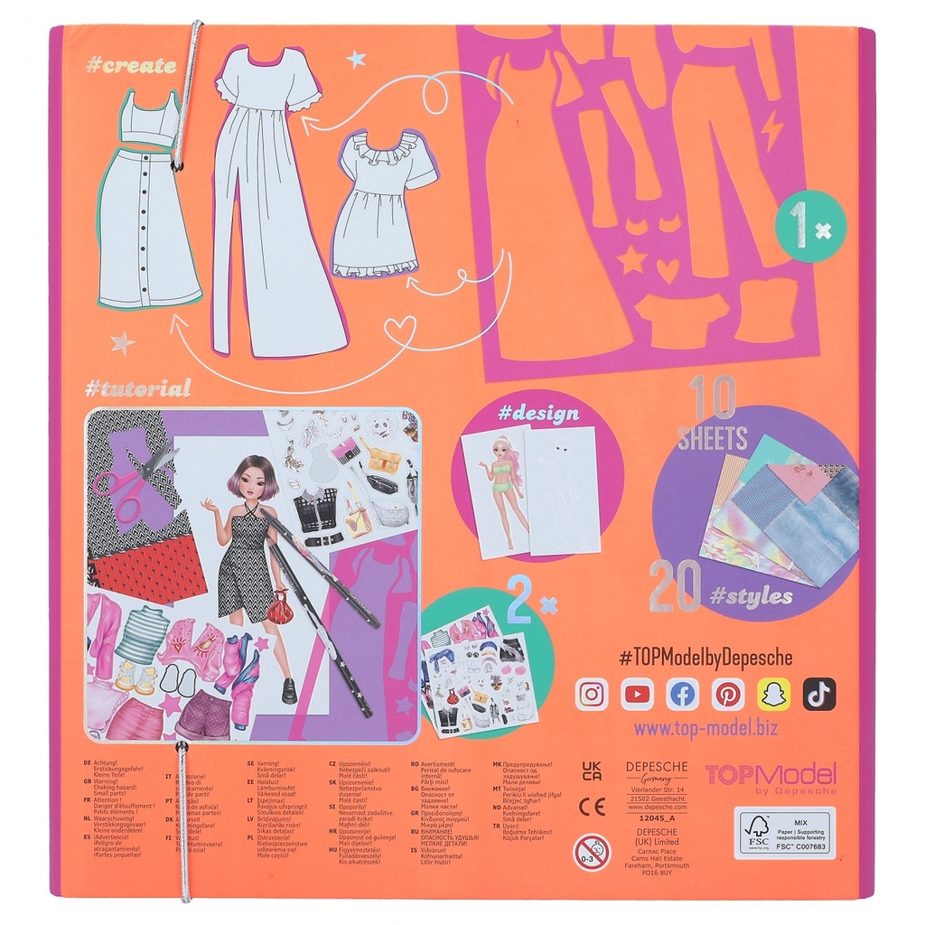 SET DISEÑO CREA TU TOP MODEL