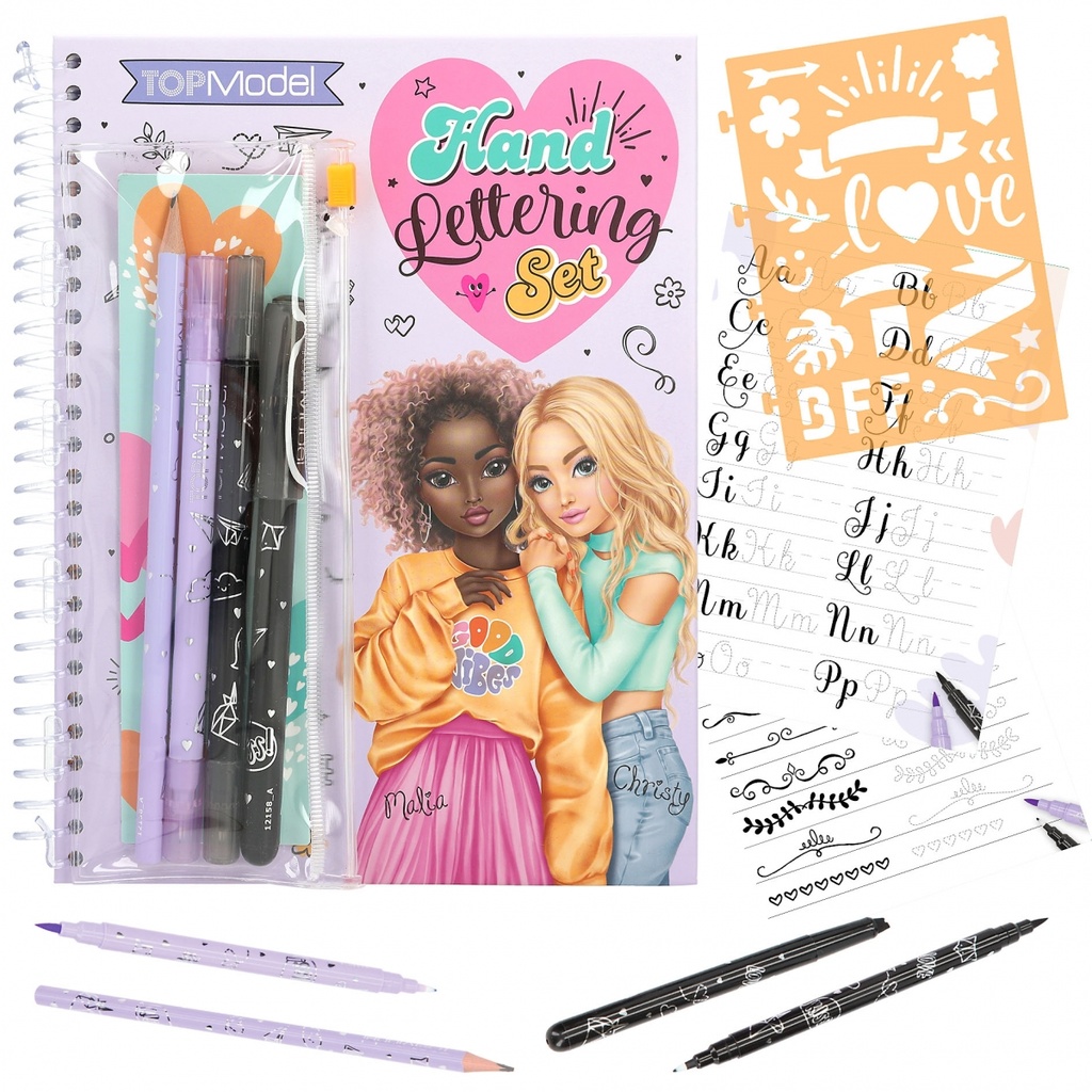 SET HAND LETTERING TOP MODEL