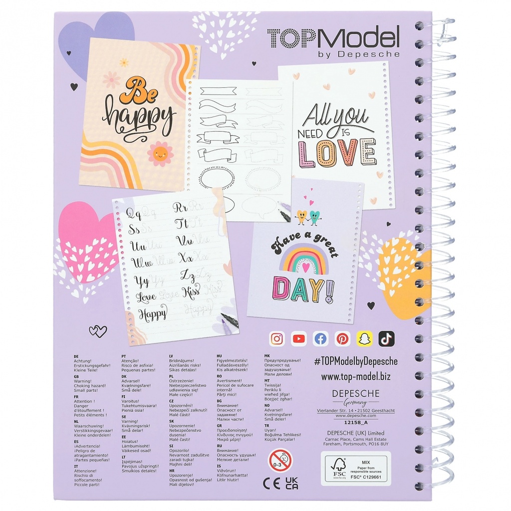 SET HAND LETTERING TOP MODEL