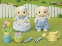 SET HERMANOS CONEJO FLOR