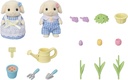 SET HERMANOS CONEJO FLOR