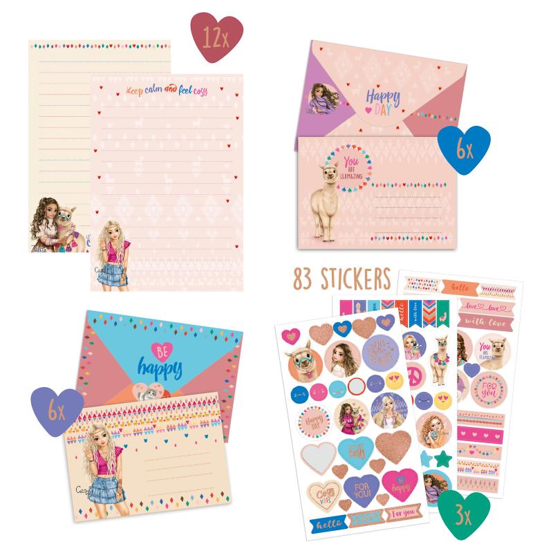 SET PAPEL DE CARTA COSY TOP MODEL