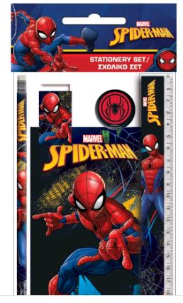 SET PAPELERIA SPIDERMAN